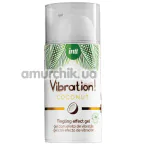 Возбуждающий гель с эффектом вибрации Intt Vibration Coconut Vegan - кокос, 15 мл - Фото №1