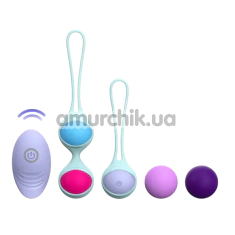 Набор вагинальных шариков с вибрацией Odeco Every Night Toys Kegel Balls W-036, разноцветный - Фото №1