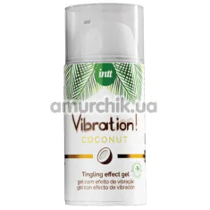 Возбуждающий гель с эффектом вибрации Intt Vibration Coconut Vegan - кокос, 15 мл - Фото №1