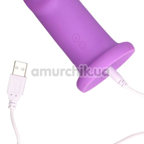 Вібратор для точки G з ротацією Loveline Ultra Soft Rotating G-Spot Vibrator, фіолетовий