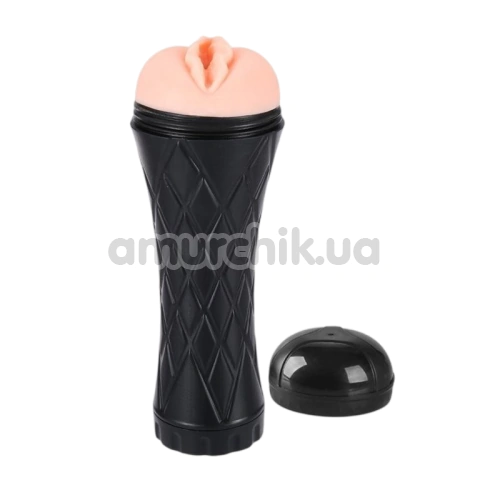 Мастурбатор з вібрацією Men Powerup Passion Cup Pocket Pussy Vagina, тілесний