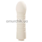 Насадка для вибратора Kisstoy Tutu 2 - Dildo, белая - Фото №1