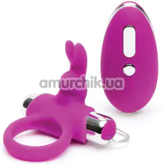 Віброкільце для члена Happy Rabbit Remote Control Ring, фіолетове - Фото №1