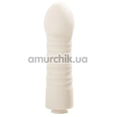 Насадка для вібратора Kisstoy Tutu 2 - Dildo, біла - Фото №1