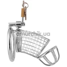 Пояс верности с сеточкой и замком Пикантные Штучки, серебряный - Фото №1
