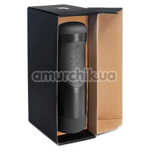 Інтерактивний мастурбатор з поштовхами The Handy Interactive Stroker, чорний
