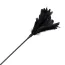 Флоггер с перышком для ласк DS Fetish Flogger With Feathers, черный - Фото №2