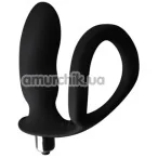 Эрекционное кольцо с вибростимулятором простаты GK Power Cockring With Ass-Gasm, черное - Фото №1