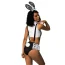 Костюм зайчика JSY Sexy Lingerie белый: топ + шортики + обруч + чокер - Фото №3