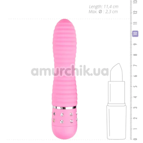 Вібратор Easy Toys Love Diamond Vibrator ребристий, рожевий