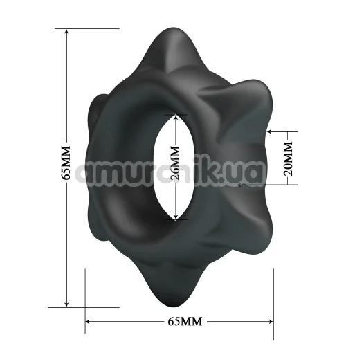 Эрекционное кольцо Crazy Bull Super Soft Silicone Ethaniel, черное