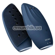 Щітка для обличчя Geske Sonic Thermo Facial Brush & Face-Lifter 8 in 1, синя - Фото №1