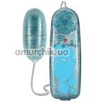 Виброяйцо B Yours Glitter Power Bullet, голубое - Фото №1