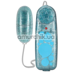 Віброяйце B Yours Glitter Power Bullet, блакитне - Фото №1