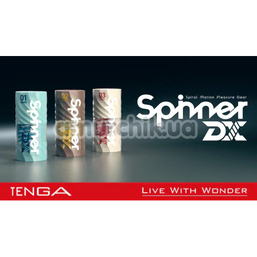 Мастурбатор Tenga Spinner DX 03 Steps, прозорий