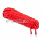 Веревка Loveshop Love Rope 20м, красная - Фото №1
