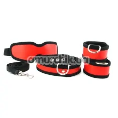 Бондажный набор Sex & Mischief 5 Piece Red Restraint Kit - Фото №1