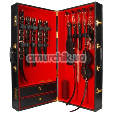 Бондажный набор Taboom Desires Masterpiece Bondage Case 11 PCS, черный - Фото №1