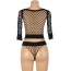 Комплект Star Night Hollow Out Fishnet Lingerie Set, черный: топ + трусики-стринги - Фото №8