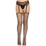 Колготки Leg Avenue Net Stockings With Garter Belt, черные - Фото №2