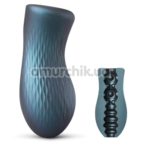 Мастурбатор Dorcel Sili-Cup Dual Sensation, темно-синий