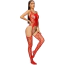 Комбінезон Star Night Naughty Bodystocking Fishnet Lace, червоний - Фото №4
