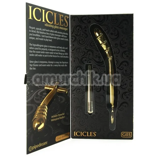 Вибростимулятор простаты для мужчин Icicles Gold Edition G05