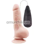 Вибратор T-skin ReaL Classic Love Vibrating Dildo, телесный - Фото №1