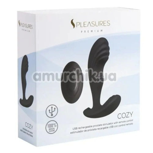 Вибростимулятор простаты S Pleasures Premium Cozy, черный