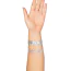 Прикраса для тіла Leg Avenue Kismet Jewels Sticker & Body Glitter, срібна - Фото №2