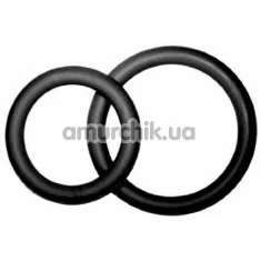 Набір з 2 ерекційних кілець PotenzDuo Medium, чорний - Фото №1