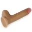 Фаллоимитатор Dual-Layered Silicone Nature Cock LV4001, коричневый - Фото №2