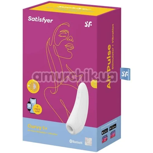 Симулятор орального секса для женщин Satisfyer Curvy 1+, белый