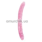 Двокінцевий фалоімітатор Hi-Rubber Born To Create Pleasure 18 Inch, рожевий - Фото №1