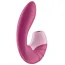 Вибратор с вакуумным стимулятором Satisfyer Supernova, бордовый - Фото №4