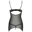 Комплект Passion Free Your Senses Veronique Chemise, черный: пеньюар + трусики-стринги - Фото №4