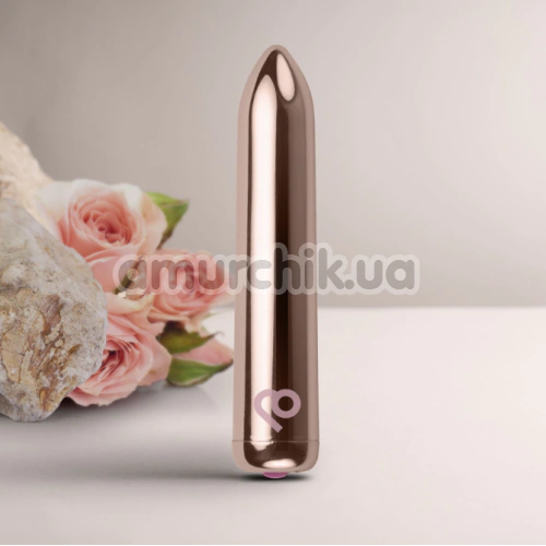 Клиторальный вибратор Rocks-Off Golden Rose, золотой