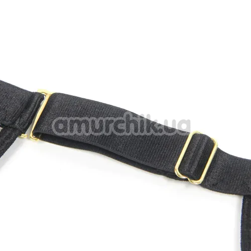 Корсет з гартерами Star Night Deep V Halter Corset, чорний