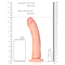 Фалоімітатор Realrock Curved Dildo 8, тілесний - Фото №6