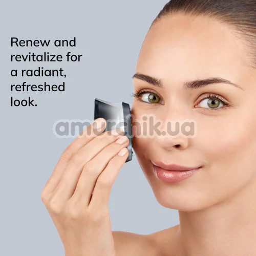 Микротоковый LED-излучатель для восстановления кожи лица Geske Anti-Aging Skin Renewer Metallic 9 in 1, черный