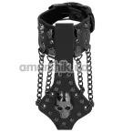 Прикраса на руку Skulls & Bones Skull Bracelet With Chains, чорна - Фото №1