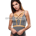 Портупея Bijoux Indiscrets Maze Cross Cleavage Harness, бежева - Фото №1