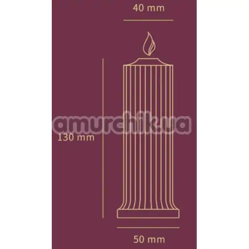 Свеча Upko Low Temperature Wax Candle, бордовая
