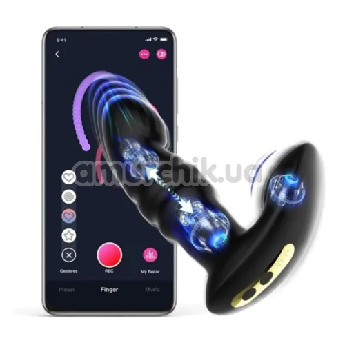 Вібратор для клітора і точки G з поштовхами Funtown Jive, чорний