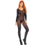 Комбінезон Leg Avenue Long Sleeves Bodystocking, чорний - Фото №1
