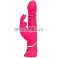 Вибратор с толчками Happy Rabbit Thrusting Vibrator, розовый - Фото №1