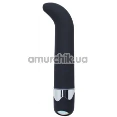 Вібратор для точки G Exquisite Vibe With Big Diamond 15 см, чорний - Фото №1