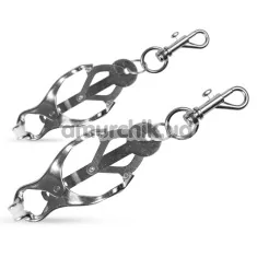 Затискачі для сосків Easy Toys Clover Clamps Snap Hoos, срібні - Фото №1