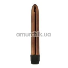 Вибратор Precious Metal Gems 15 см, бронзовый - Фото №1