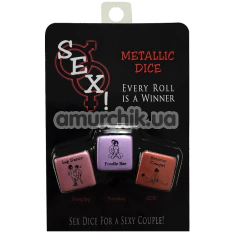 Секс-гра кубики Sex! Metallic Dice - Фото №1